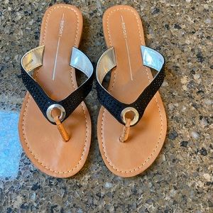 Brand new never been worn size 7 1/2 black sandals